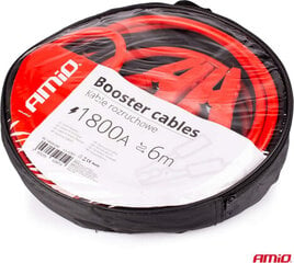 Amio Booster kaablid 1800A - 6m цена и информация | Зарядные устройства для аккумуляторов | kaup24.ee