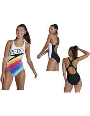 Ujumistrikoo Speedo RETRO DIGITAL PLACEMENT MEDALIST valge/kirju цена и информация | Купальники | kaup24.ee