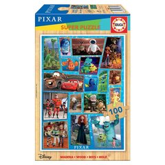 Disney Pixar Multiproperty puidust puzzle 100tk hind ja info | Pusled | kaup24.ee