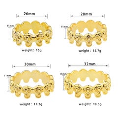 Кольцо для пениса Skull Golden Ring 32 mm цена и информация | БДСМ и фетиш | kaup24.ee