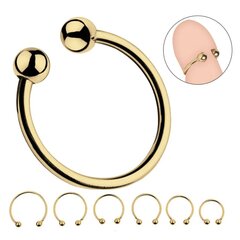 Roostevabast terasest rõngas Gold Ring 30 mm hind ja info | BDSM ja fetish | kaup24.ee