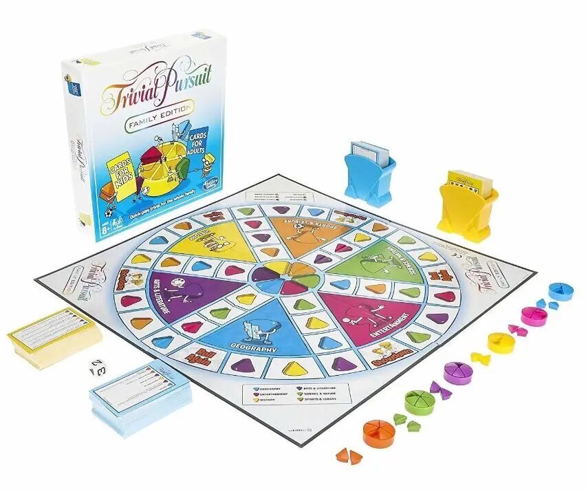 Lauamäng Hasbro Trivial Pursuit Family Edition E1921102, EN цена и информация | Lauamängud ja mõistatused | kaup24.ee