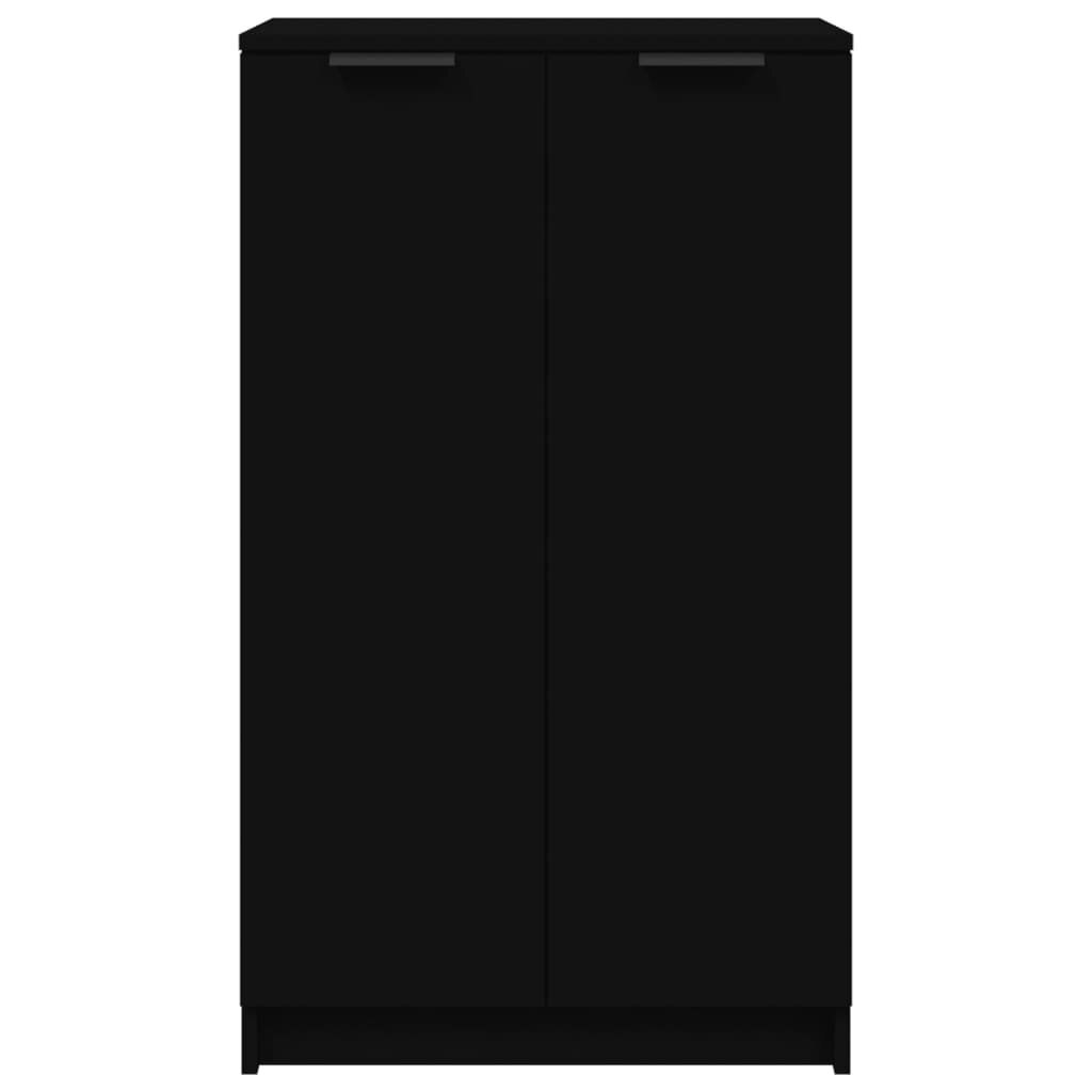 vidaXL jalatsikapp, must, 59 x 35 x 100 cm, tehispuit hind ja info | Jalatsikapid, jalatsiriiulid | kaup24.ee