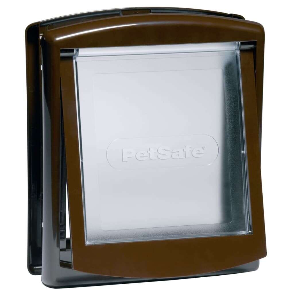 PetSafe 2-suunaline lemmiklooma uks 730, väike, 17,8x15,2 cm, pruun hind ja info | Transportkorvid, puurid | kaup24.ee