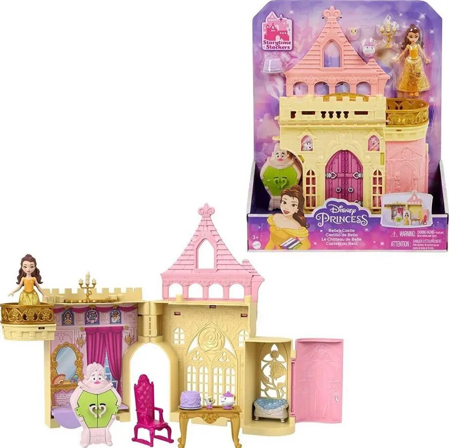Mattel Disney Princess: ajaloopood - Belle Castle (HLW94) цена и информация | Tüdrukute mänguasjad | kaup24.ee