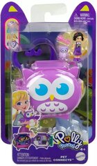 Mattel Polly Pocket Mini: Pet Connects - Owl Compact Mängukomplekt (HHW32) цена и информация | Игрушки для девочек | kaup24.ee