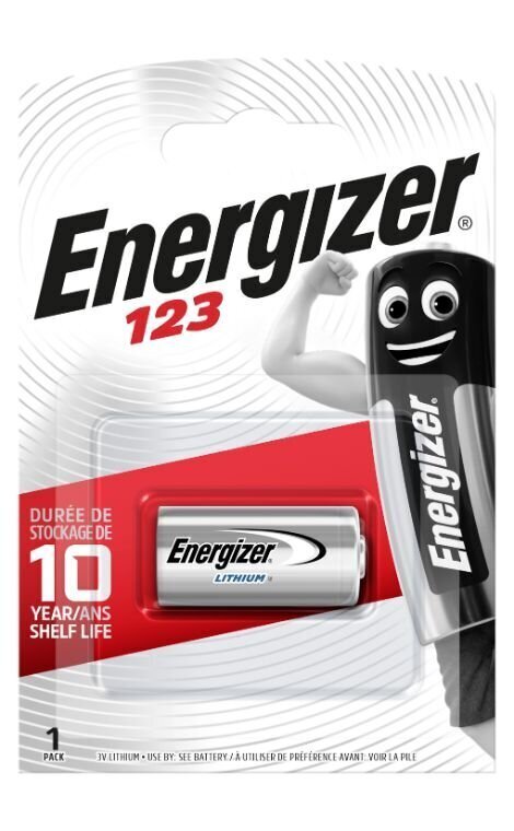 Patarei ENERGIZER Photo 123 Lithium 3V B1, 1500 mAh цена и информация | Patareid | kaup24.ee