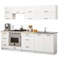 Köögimööbli komplekt Akord Oliwia G2 2,4M, valge hind ja info | Köögimööbli komplektid | kaup24.ee