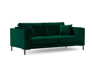 Трехместный диван Luis 3, зеленый/черный цвет цена и информация | Диваны | kaup24.ee