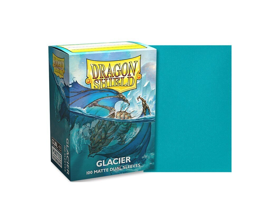 Mängukaartide kohver Dragon Shield Standard Matte Dual Sleeves, Glacier Miniom 100 tk hind ja info | Lauamängud ja mõistatused | kaup24.ee