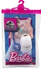 Mattel Barbie Fashion komplektid: Jurassic World - Komplekt mütsiga (GRD46) hind ja info | Tüdrukute mänguasjad | kaup24.ee