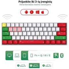 Klaviatuur Royal Kludge RK61, 60%, Hot-swap, Blue Switches, US цена и информация | Клавиатуры | kaup24.ee