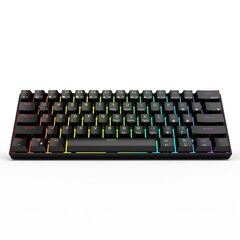 Klaviatuur Royal Kludge RK61 TKL, 60%, Hot-swap, Red Switches, US, Must цена и информация | Клавиатура с игровой мышью 3GO COMBODRILEW2 USB ES | kaup24.ee