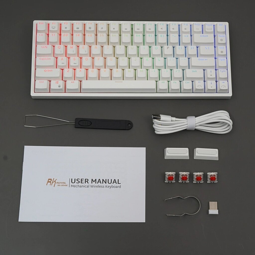 Royal Kludge RK84 Blue Switches hind ja info | Klaviatuurid | kaup24.ee