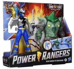 Дино Фьюри: Боевой нападающий — Синий рейнджер Шокхорн от Hasbro Power Ranger (F1603) цена и информация | Игрушки для мальчиков | kaup24.ee