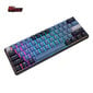 Klaviatuur Royal Kludge RK61 Plus TKL, 60%, Hot-swap, Blue Switches, US, Must/Sinine hind ja info | Klaviatuurid | kaup24.ee