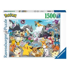 2D-пазл 1500 элементов Pokemon Classic цена и информация | Пазлы | kaup24.ee