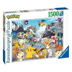 Pokémon Jigsaw pusle Pokémon Klassika (1500 tükki) hind ja info | Pusled | kaup24.ee