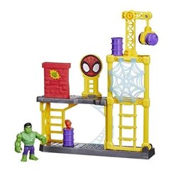 Hasbro Marvel Spidey ja hämmastavad sõbrad: Hulk Smash Yard Playset (F3717) hind ja info | Poiste mänguasjad | kaup24.ee