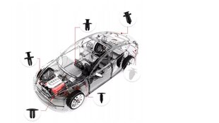 Autoklambrikomplekt HE36, 445 tk hind ja info | Lisaseadmed | kaup24.ee