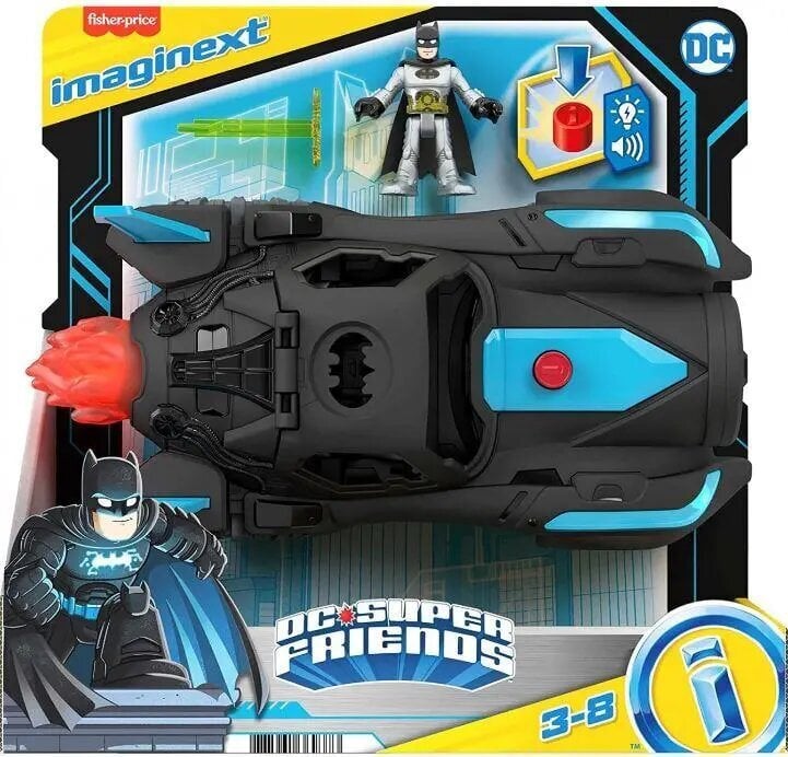 Fisher-Price Imaginext: DC Super Friends - Deluxe Batmobile F22 (HGX96) цена и информация | Poiste mänguasjad | kaup24.ee