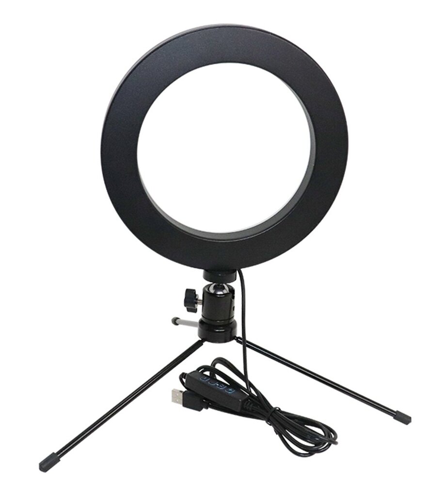 LED selfie lamp + statiiv 16cm hind ja info | Fotovalgustuse seadmed | kaup24.ee
