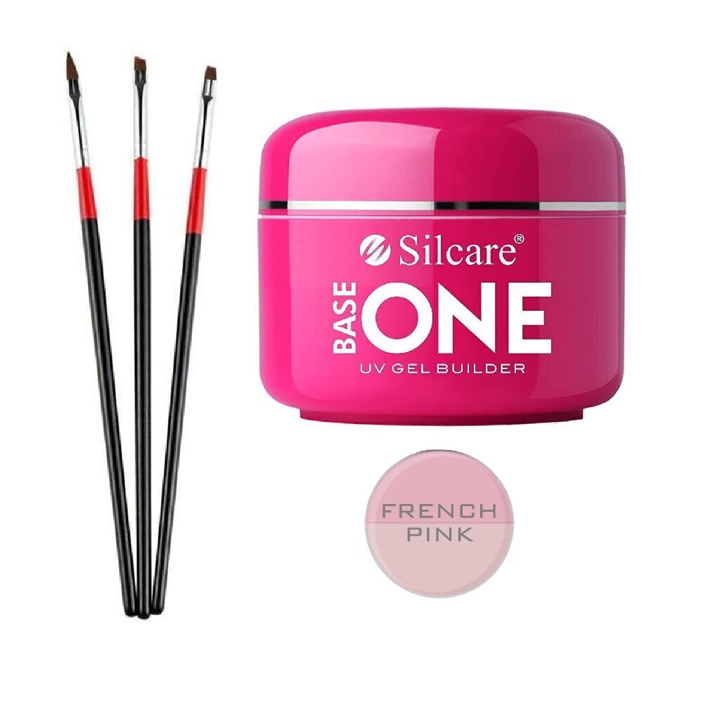 Küünte pikendamise komplekt Silcare French Pink küünegeel, 50 g, N06 hind ja info | Küünelakid, küünetugevdajad | kaup24.ee