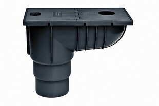 Коллектор дождевой воды вертикальный, цвет черный, вход 50-125мм цена и информация | Водосточные системы | kaup24.ee