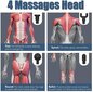 Juhtmeta masseerija 4 otsikuga цена и информация | Massaažiseadmed | kaup24.ee