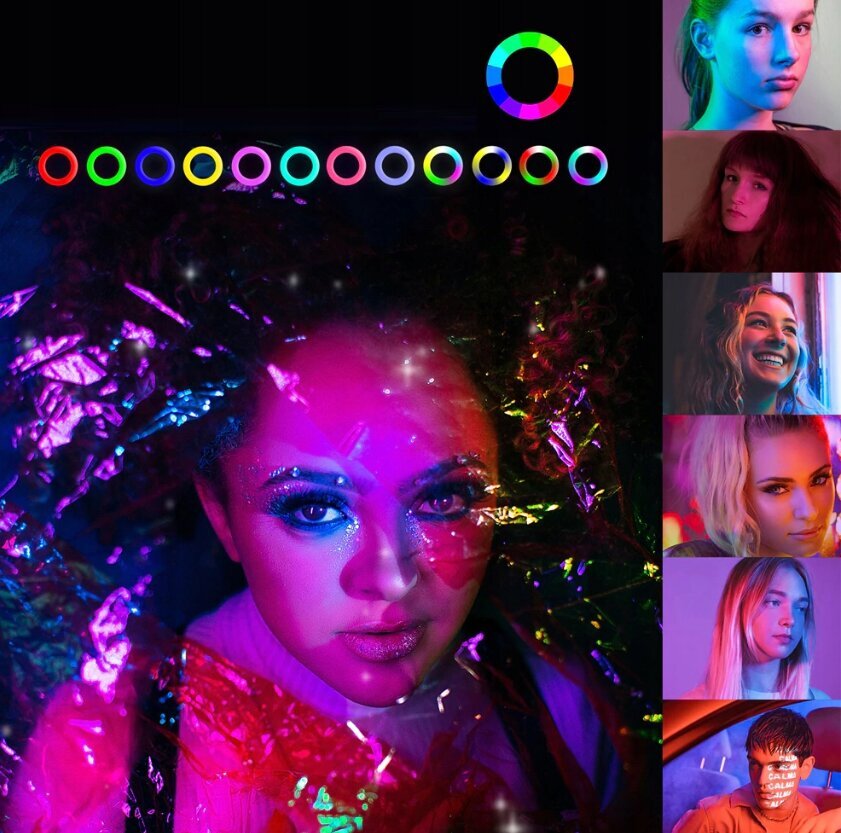 RGB LED-selfie-valgusti komplekt hind ja info | Fotovalgustuse seadmed | kaup24.ee