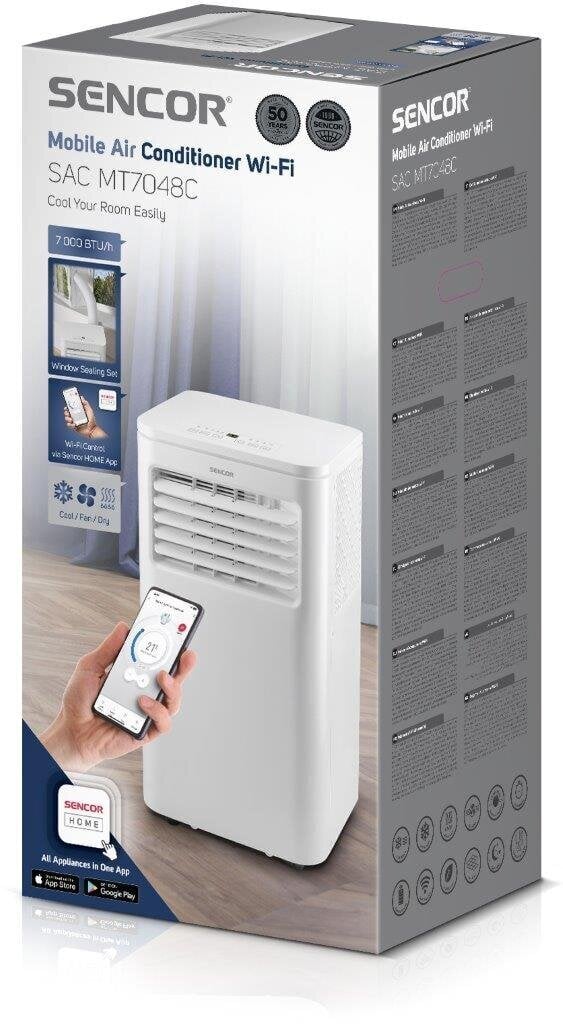 Mobiilne konditsioneer Sencor SAC MT7048C WiFi, 2 kW цена и информация | Õhksoojuspumbad, konditsioneerid | kaup24.ee