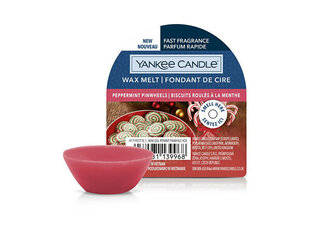 Ароматизированный воск Yankee Candle Peppermint Pinwheel Wax Melt, 22 г цена и информация | Подсвечники, свечи | kaup24.ee