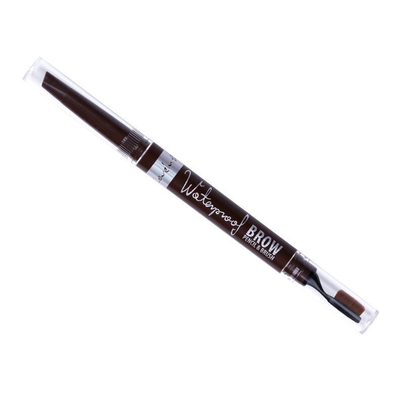 Kulmupliiats Lovely Waterproof brow pencil 2in1, 02, 1 tk цена и информация | Kulmuvärvid, -pliiatsid | kaup24.ee