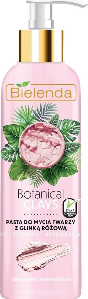 Näopesuvahend Bielenda Botanical Clays Vegan Face Wash With Pink Clay, 190ml цена и информация | Näopuhastusvahendid | kaup24.ee