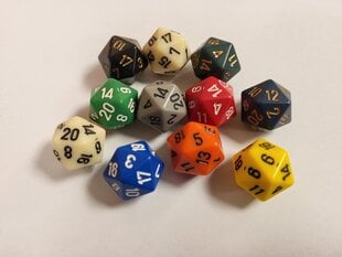 Mängutäringud Chessex d20 Polyhedral Dice, 1 tk цена и информация | Настольные игры, головоломки | kaup24.ee