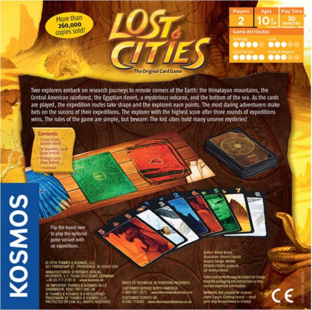 Lauamäng Lost Cities, ENG цена и информация | Lauamängud ja mõistatused | kaup24.ee