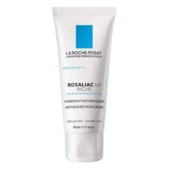 LA ROCHE POSAY Rosaliac UV Riche SPF 15 niisutaja kuiva naha jaoks, mis vähendab punetust 40 ml hind ja info | Näokreemid | kaup24.ee