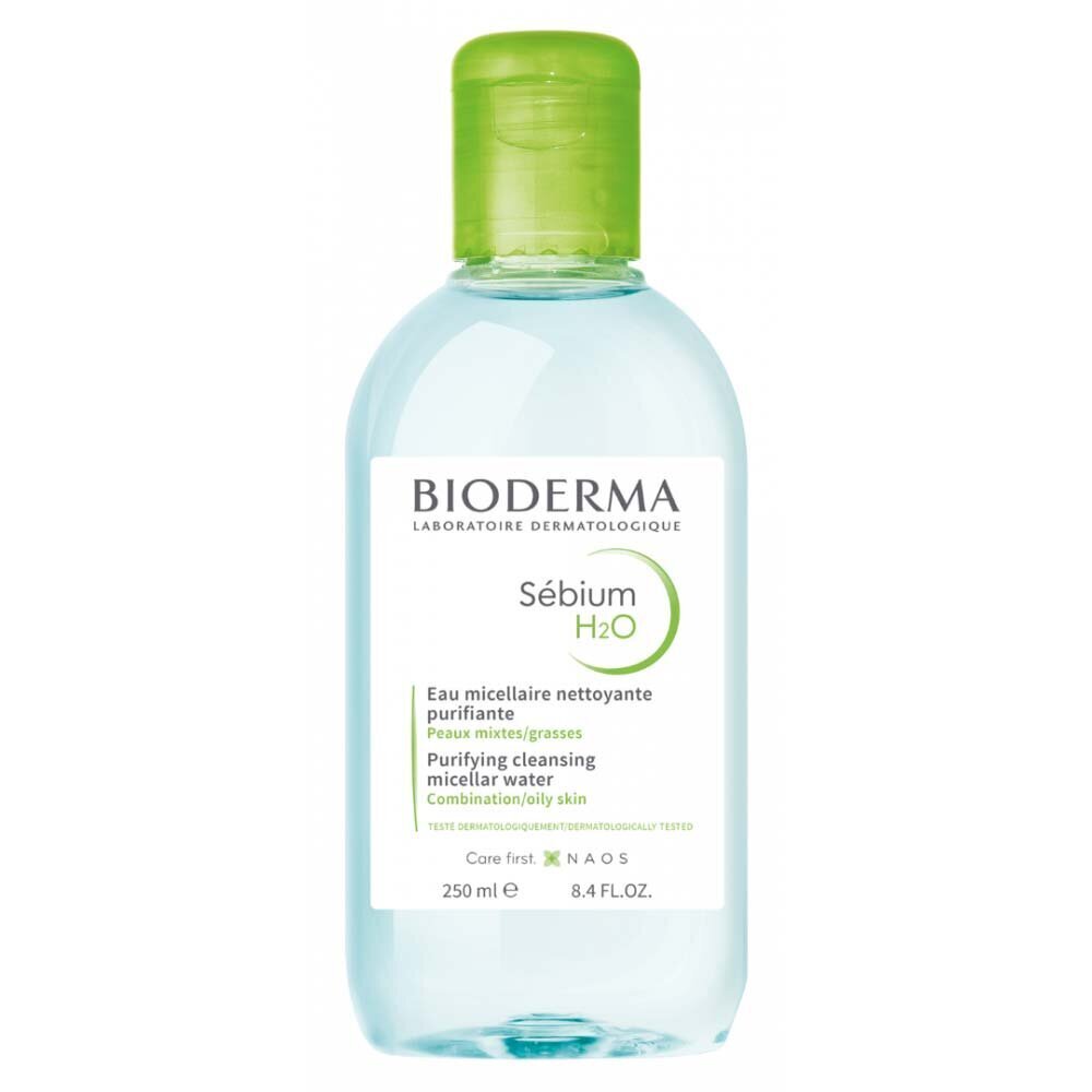 BIODERMA Sebium H2O mitsellaarvett 250 ml цена и информация | Näopuhastusvahendid | kaup24.ee