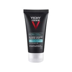 VICHY Homme Hydra Cool + Niisutav geelkreem, millel on jahutav efekt näo ja silmakontuuri jaoks 50 ml цена и информация | Кремы для лица | kaup24.ee