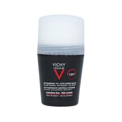 VICHY Homme Kuuli deodorant antiperspirant, mis reguleerib liigset higistamist 72n 50 ml цена и информация | Дезодоранты | kaup24.ee