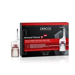 VICHY DERCOS Aminexil Clinical 5 meeste juuste väljalangemise vastu 6 ml x 21 tk цена и информация | Средства для укрепления волос | kaup24.ee