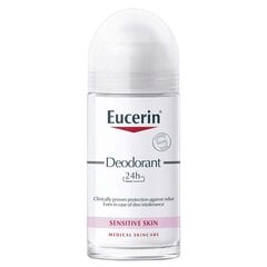 EUCERIN pH5 kuuli deodorant tundliku naha jaoks 24H 50 ml hind ja info | Deodorandid | kaup24.ee