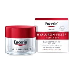 EUCERIN Hyaluron Filler Volume Lift SPF 15 päevane kreem kuiva naha jaoks 50 ml hind ja info | Näokreemid | kaup24.ee