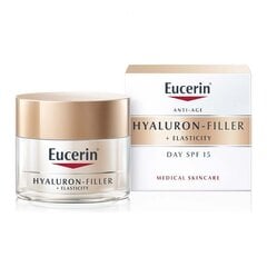 EUCERIN Hyaluron Filler Elasticity SPF 15 päevakreemi 50 ml hind ja info | Näokreemid | kaup24.ee