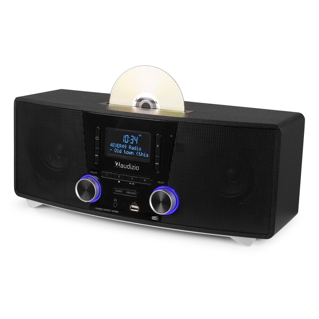 Audizio Cannes'i stereoraadio koos DAB+ ja CD-ga hind ja info | Koduaudio ja "Soundbar" süsteemid | kaup24.ee