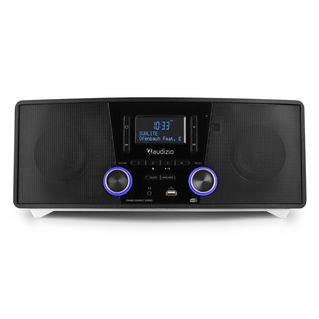 Audizio Cannes'i stereoraadio koos DAB+ ja CD-ga hind ja info | Koduaudio ja "Soundbar" süsteemid | kaup24.ee