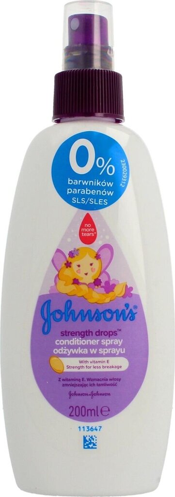 Pihustatav palsam Johnsons baby Strenght Drops, 200ml цена и информация | Laste ja ema kosmeetika | kaup24.ee