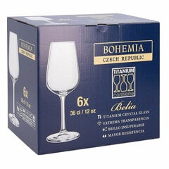 Veiniklaas Belia Bohemia 6 Ühikut (36 cl) hind ja info | Klaasid, tassid ja kannud | kaup24.ee