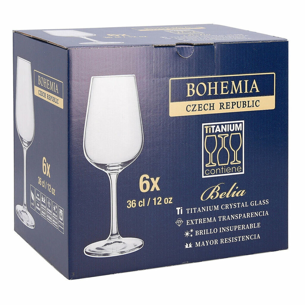 Veiniklaas Belia Bohemia 6 Ühikut (36 cl) цена и информация | Klaasid, tassid ja kannud | kaup24.ee