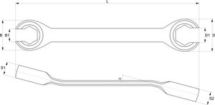 Pidurisüsteemi võti 13x14 mm hind ja info | Käsitööriistad | kaup24.ee